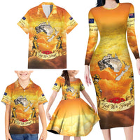 New Zealand And Australia ANZAC Day Family Matching Long Sleeve Bodycon Dress and Hawaiian Shirt Sinai Palestine Campaign Lest We Forget LT05 - Polynesian Pride