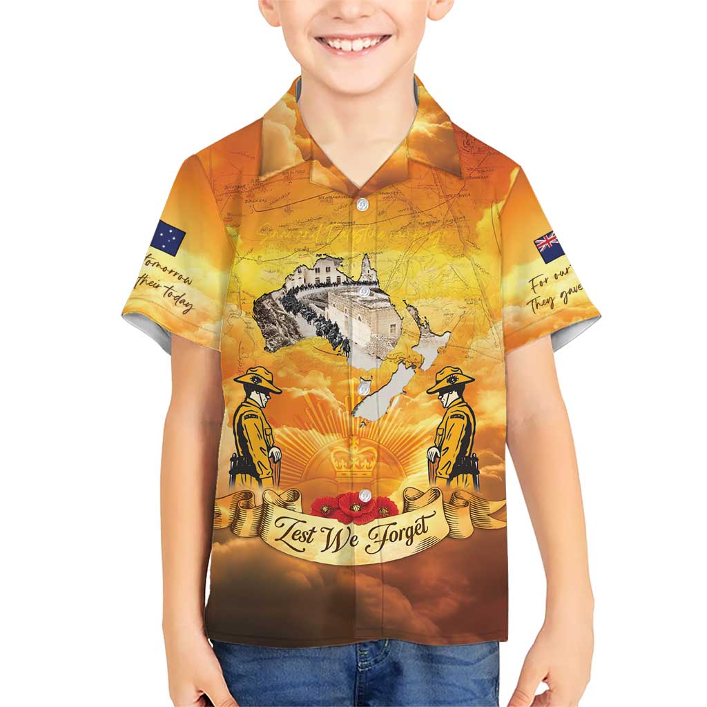 New Zealand And Australia ANZAC Day Hawaiian Shirt Sinai Palestine Campaign Lest We Forget LT05 - Polynesian Pride
