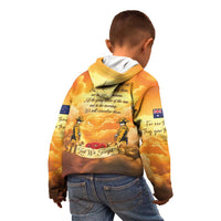 New Zealand And Australia ANZAC Day Kid Hoodie Sinai Palestine Campaign Lest We Forget LT05 - Polynesian Pride