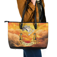 New Zealand And Australia ANZAC Day Leather Tote Bag Sinai Palestine Campaign Lest We Forget LT05 - Polynesian Pride