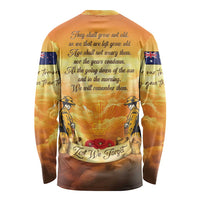 New Zealand And Australia ANZAC Day Long Sleeve Shirt Sinai Palestine Campaign Lest We Forget LT05 - Polynesian Pride