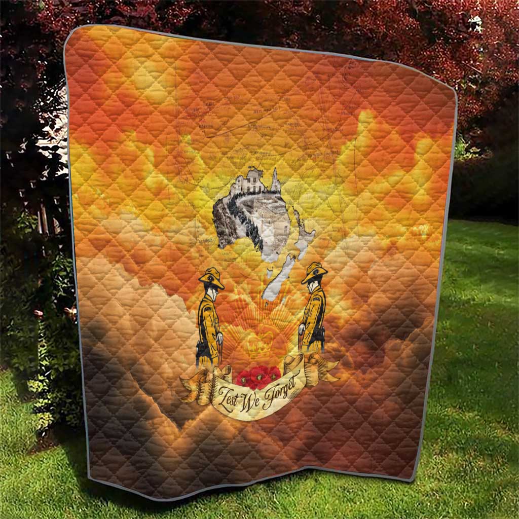 New Zealand And Australia ANZAC Day Quilt Sinai Palestine Campaign Lest We Forget LT05 - Polynesian Pride