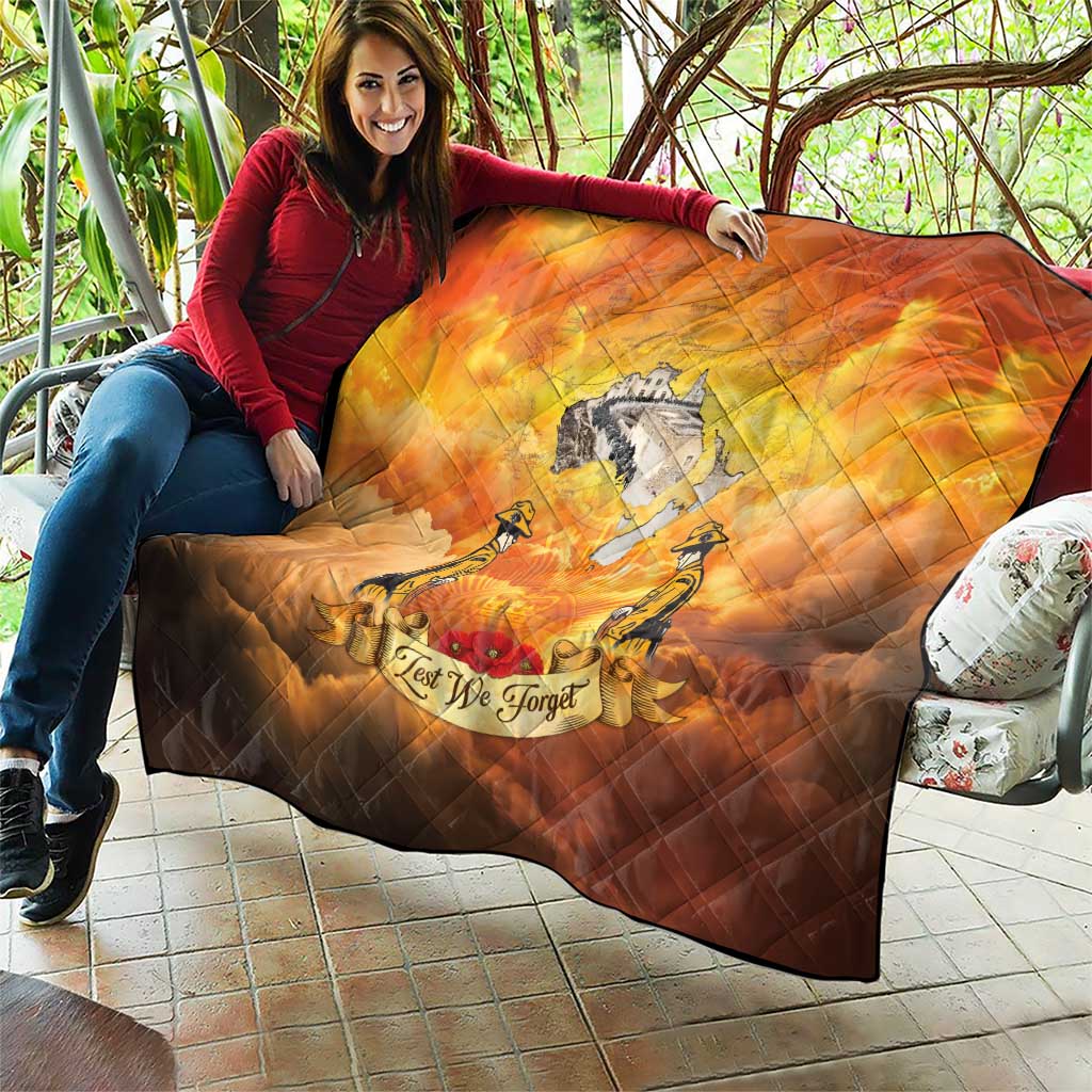 New Zealand And Australia ANZAC Day Quilt Sinai Palestine Campaign Lest We Forget LT05 - Polynesian Pride