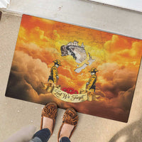New Zealand And Australia ANZAC Day Rubber Doormat Sinai Palestine Campaign Lest We Forget LT05 - Polynesian Pride
