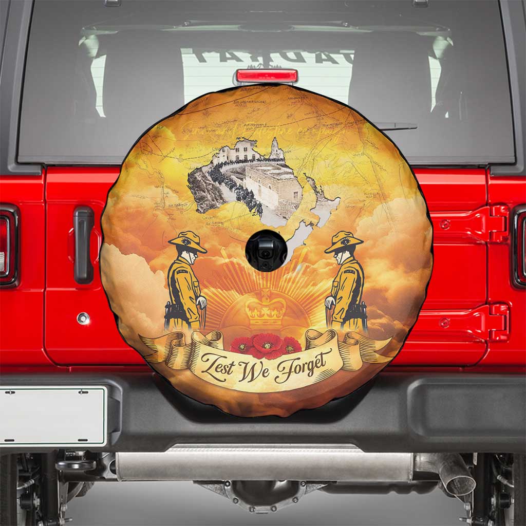 New Zealand And Australia ANZAC Day Spare Tire Cover Sinai Palestine Campaign Lest We Forget LT05 - Polynesian Pride