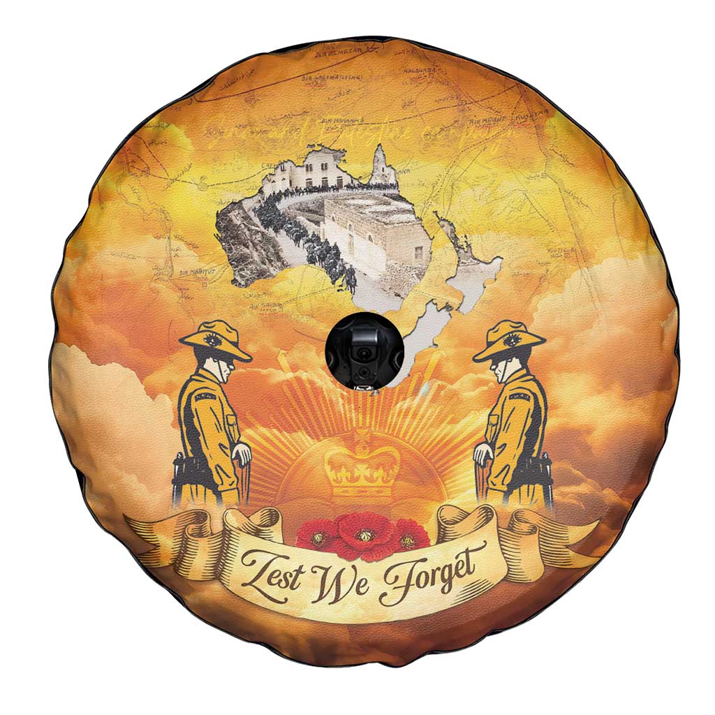 New Zealand And Australia ANZAC Day Spare Tire Cover Sinai Palestine Campaign Lest We Forget LT05 - Polynesian Pride