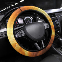 New Zealand And Australia ANZAC Day Steering Wheel Cover Sinai Palestine Campaign Lest We Forget LT05 Universal Fit Orange - Polynesian Pride