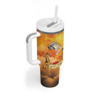 New Zealand And Australia ANZAC Day Tumbler With Handle Sinai Palestine Campaign Lest We Forget LT05 - Polynesian Pride
