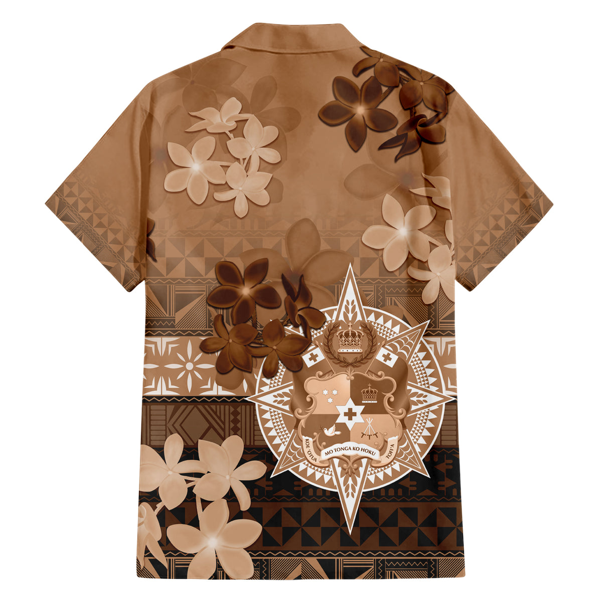 Tonga Emancipation Day Family Matching Short Sleeve Bodycon Dress and Hawaiian Shirt Tongan Kupesi Ngatu Pattern Vintage Style LT05 - Polynesian Pride