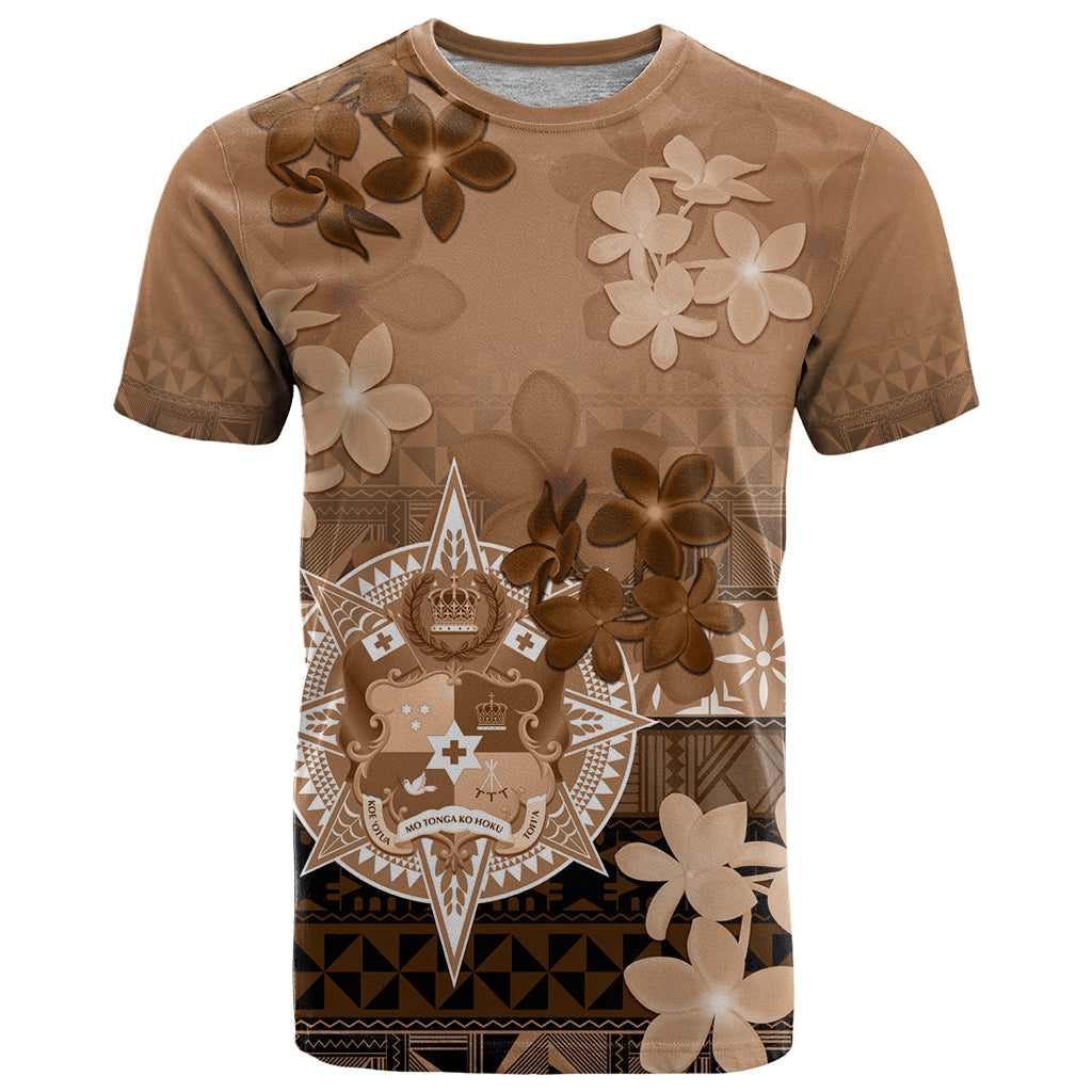 Tonga Emancipation Day T Shirt Tongan Kupesi Ngatu Pattern Vintage Style LT05 Brown - Polynesian Pride