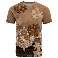 Tonga Emancipation Day T Shirt Tongan Kupesi Ngatu Pattern Vintage Style LT05 Brown - Polynesian Pride