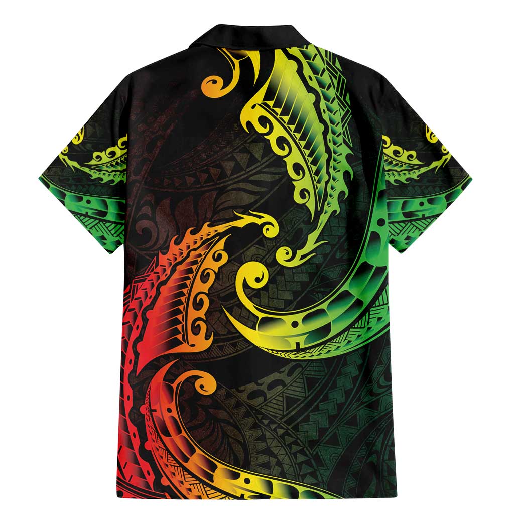 AAPI Heritage Month Family Matching Mermaid Dress and Hawaiian Shirt Kanaka Maoli Polynesian Tribal Wave LT05 - Polynesian Pride