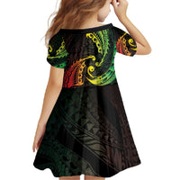 AAPI Heritage Month Family Matching Off Shoulder Maxi Dress and Hawaiian Shirt Kanaka Maoli Polynesian Tribal Wave LT05 - Polynesian Pride