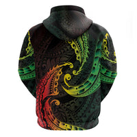 AAPI Heritage Month Hoodie Kanaka Maoli Polynesian Tribal Wave LT05 - Polynesian Pride