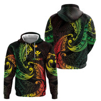 AAPI Heritage Month Hoodie Kanaka Maoli Polynesian Tribal Wave LT05 - Polynesian Pride
