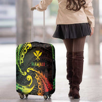 AAPI Heritage Month Luggage Cover Kanaka Maoli Polynesian Tribal Wave