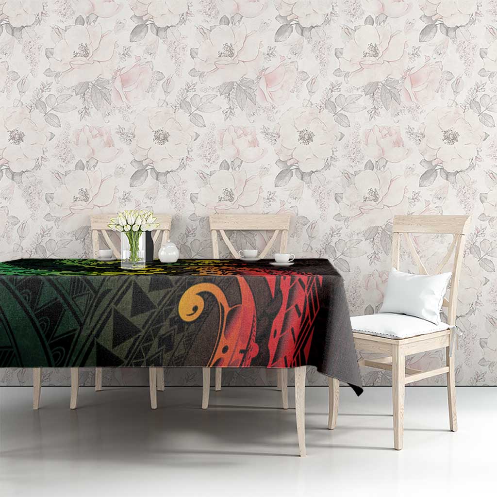 AAPI Heritage Month Tablecloth Kanaka Maoli Polynesian Tribal Wave