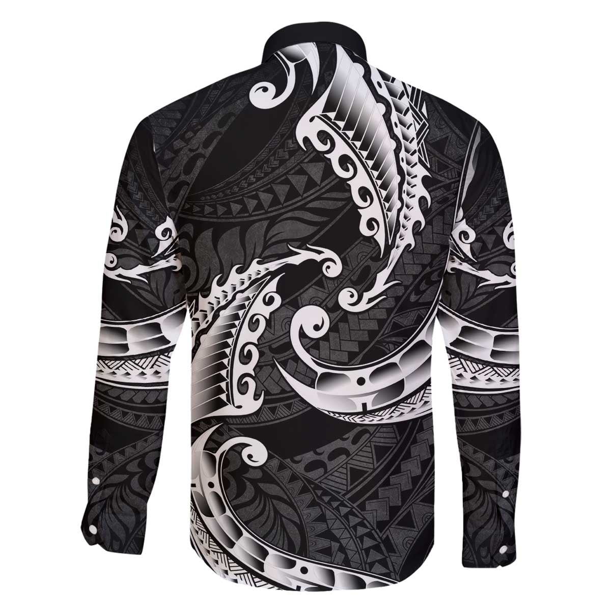 AAPI Heritage Month Family Matching Off The Shoulder Long Sleeve Dress and Hawaiian Shirt American Samoa Polynesian Tribal Wave LT05 - Polynesian Pride
