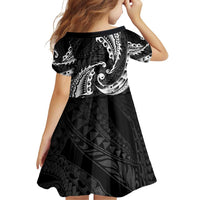 AAPI Heritage Month Family Matching Off Shoulder Short Dress and Hawaiian Shirt American Samoa Polynesian Tribal Wave LT05 - Polynesian Pride
