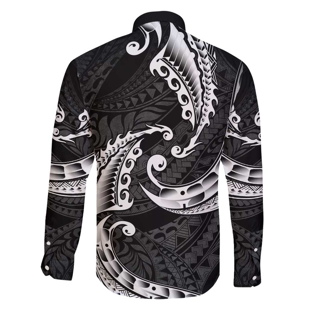 AAPI Heritage Month Family Matching Short Sleeve Bodycon Dress and Hawaiian Shirt American Samoa Polynesian Tribal Wave LT05 - Polynesian Pride