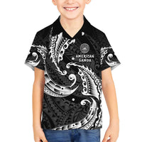 AAPI Heritage Month Family Matching Summer Maxi Dress and Hawaiian Shirt American Samoa Polynesian Tribal Wave