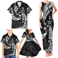 AAPI Heritage Month Family Matching Tank Maxi Dress and Hawaiian Shirt American Samoa Polynesian Tribal Wave LT05 - Polynesian Pride