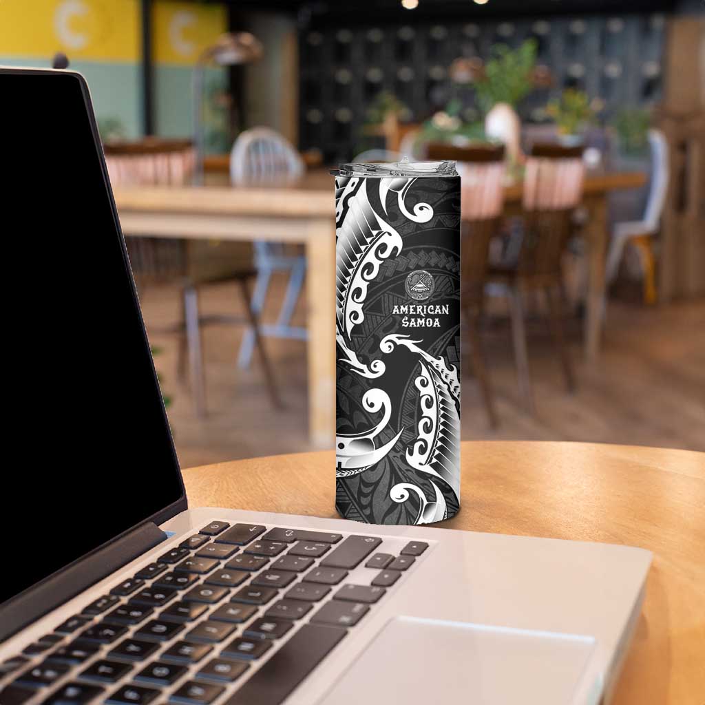 AAPI Heritage Month Skinny Tumbler American Samoa Polynesian Tribal Wave