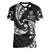 AAPI Heritage Month Women V-Neck T-Shirt American Samoa Polynesian Tribal Wave