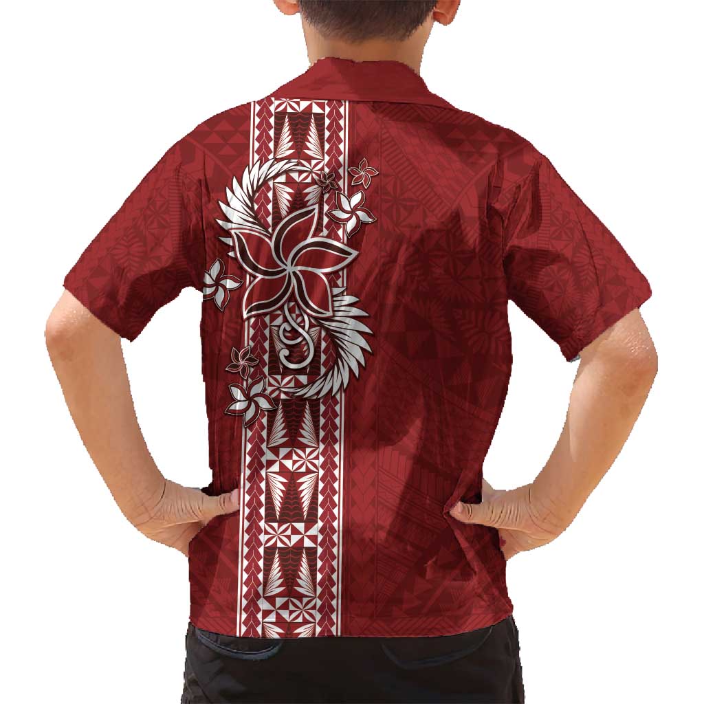 Tonga Language Week Family Matching Long Sleeve Bodycon Dress and Hawaiian Shirt Malo e Lelei Kupesi Ngatu Pattern LT05 - Polynesian Pride