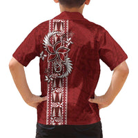 Tonga Language Week Family Matching Long Sleeve Bodycon Dress and Hawaiian Shirt Malo e Lelei Kupesi Ngatu Pattern LT05 - Polynesian Pride