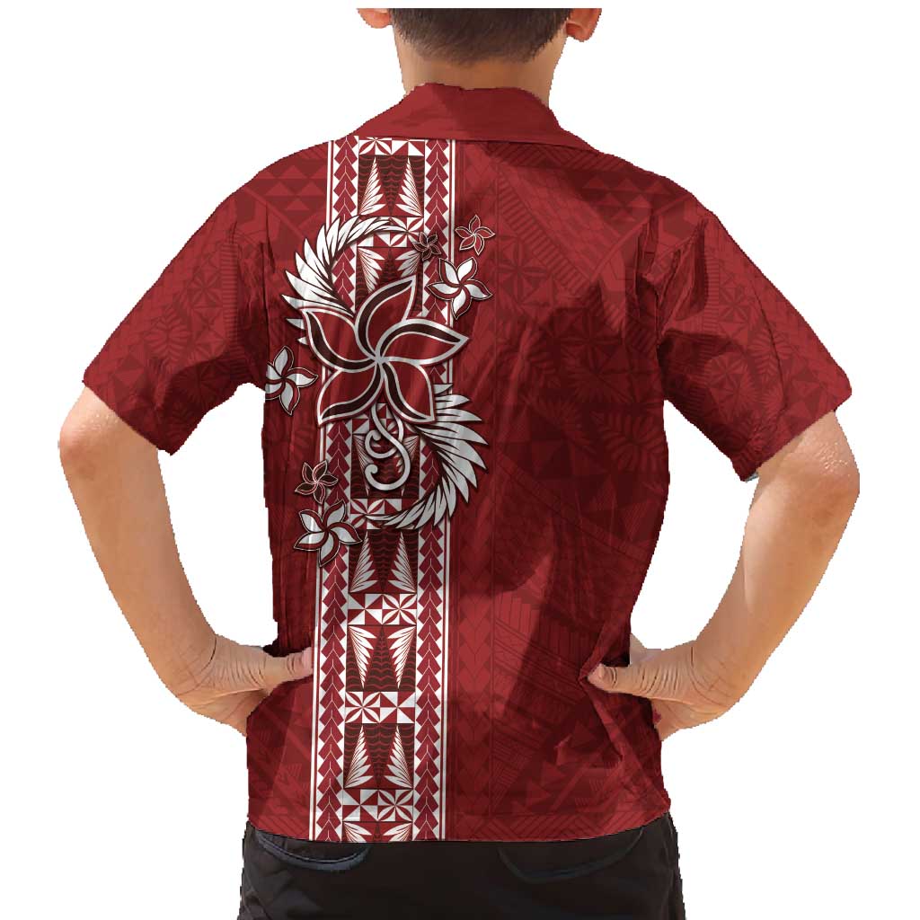 Tonga Language Week Family Matching Mermaid Dress and Hawaiian Shirt Malo e Lelei Kupesi Ngatu Pattern LT05 - Polynesian Pride