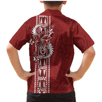 Tonga Language Week Family Matching Mermaid Dress and Hawaiian Shirt Malo e Lelei Kupesi Ngatu Pattern LT05 - Polynesian Pride