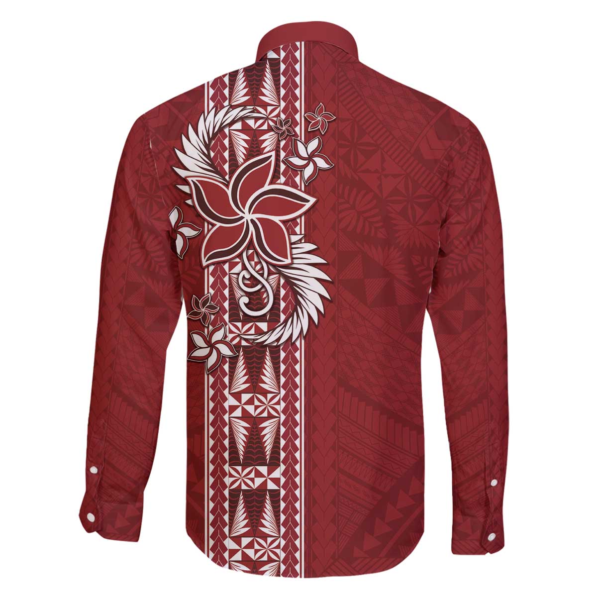 Tonga Language Week Family Matching Off The Shoulder Long Sleeve Dress and Hawaiian Shirt Malo e Lelei Kupesi Ngatu Pattern LT05 - Polynesian Pride