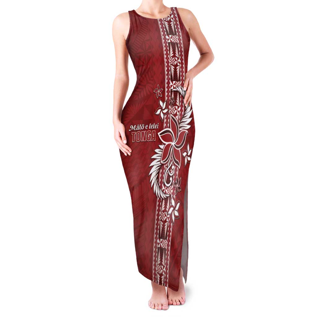 Tonga Language Week Family Matching Tank Maxi Dress and Hawaiian Shirt Malo e Lelei Kupesi Ngatu Pattern