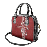 Tonga Language Week Shoulder Handbag Malo e Lelei Kupesi Ngatu Pattern