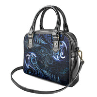 Aotearoa New Zealand Octopus Shoulder Handbag Silver Fern Maori Pattern LT05 - Polynesian Pride
