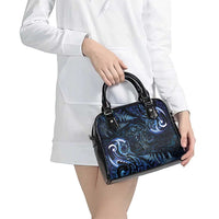 Aotearoa New Zealand Octopus Shoulder Handbag Silver Fern Maori Pattern LT05 - Polynesian Pride