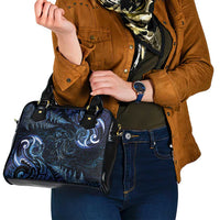 Aotearoa New Zealand Octopus Shoulder Handbag Silver Fern Maori Pattern LT05 - Polynesian Pride
