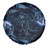 Aotearoa New Zealand Octopus Spare Tire Cover Silver Fern Maori Pattern LT05 - Polynesian Pride