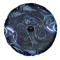 Aotearoa New Zealand Octopus Spare Tire Cover Silver Fern Maori Pattern LT05 - Polynesian Pride