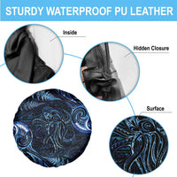 Aotearoa New Zealand Octopus Spare Tire Cover Silver Fern Maori Pattern LT05 - Polynesian Pride