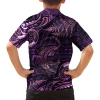 Aotearoa New Zealand Crocodile Family Matching Summer Maxi Dress and Hawaiian Shirt Silver Fern Maori Pattern LT05 - Polynesian Pride