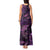 Aotearoa New Zealand Crocodile Tank Maxi Dress Silver Fern Maori Pattern
