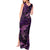 Aotearoa New Zealand Crocodile Tank Maxi Dress Silver Fern Maori Pattern