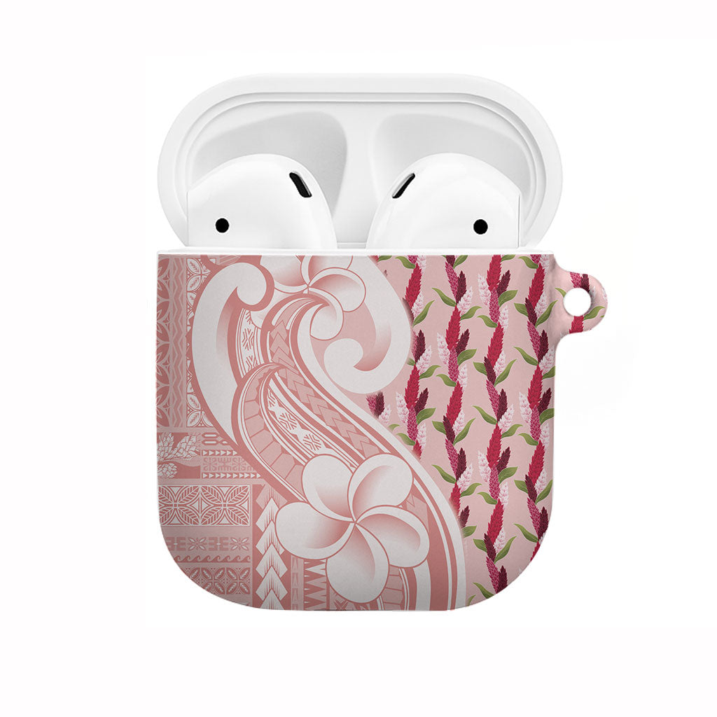 Samoa Teuila AirPods Case Pink Samoan Siapo Motifs LT05 Pink - Polynesian Pride