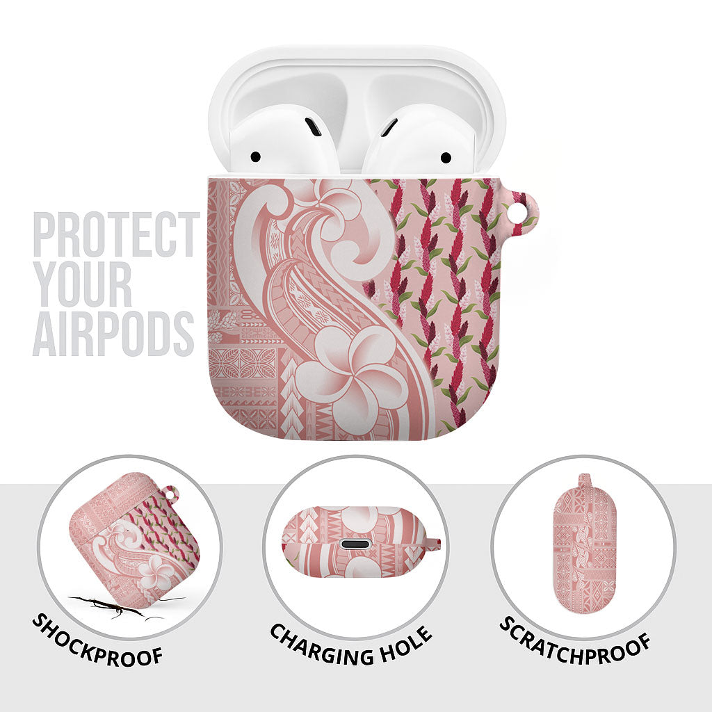 Samoa Teuila AirPods Case Pink Samoan Siapo Motifs