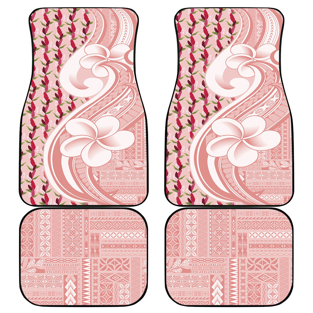 Samoa Teuila Car Mats Pink Samoan Siapo Motifs
