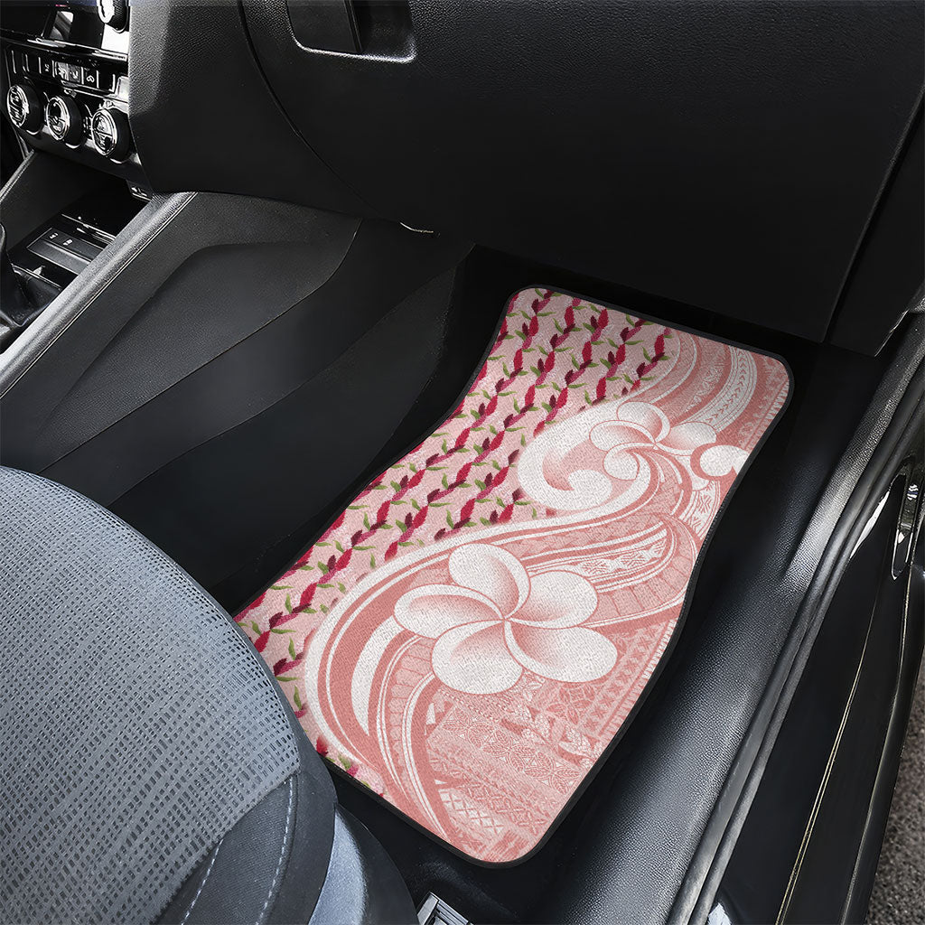 Samoa Teuila Car Mats Pink Samoan Siapo Motifs