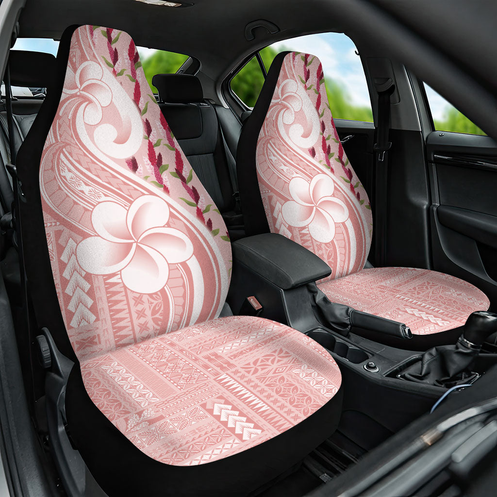 Samoa Teuila Car Seat Cover Pink Samoan Siapo Motifs LT05 One Size Pink - Polynesian Pride