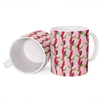 Samoa Teuila Ceramic Mug Pink Samoan Siapo Motifs